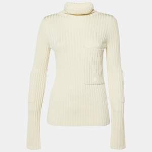 Joseph Cream Knit Turtle Neck Sweater S