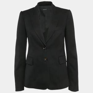 Joseph Black Wool Single Breasted Blazer S