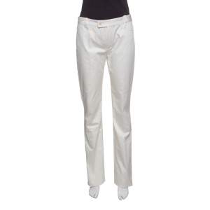 Joseph Off White Light Satin Washed Rocket Pants M