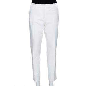 Joseph White Stretch Gabardine Slim Fit New Eliston Trousers L
