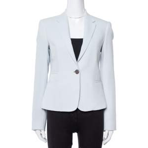 Joseph Powder Blue Stretch Crepe Jazz Blazer M