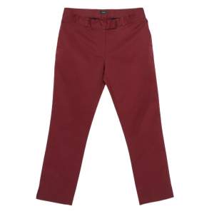 Joseph Burgundy Cotton Chino Pants S