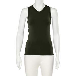 Joseph Military Green Knit Tank Top M