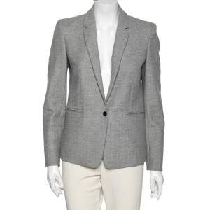 Joseph Grey Wool Melange Will Single Breasted Blazer S