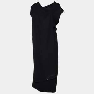 Joseph Black Wool Layered Dress M