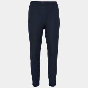 Joseph Navy Blue Gabardine Stretch New Tony Trousers M