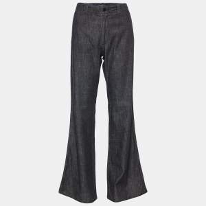 Joseph Grey Cotton Flared Trousers M