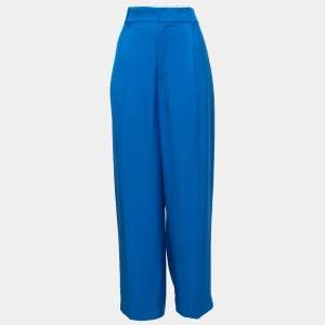 Joseph Blue Twill Wide Leg Trousers L