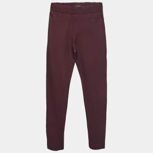 Joseph Plum Purple Stretch Gabardine Leggings S