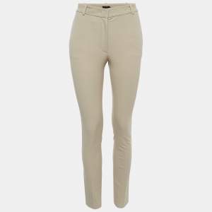 Joseph Beige Gabardine Straight Fit Trousers S