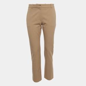Joseph Beige Stretch Gabardine New Eliston Trousers M