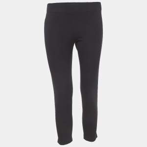 Joseph Black Gabardine Cropped Leggings S