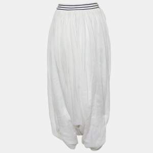 Junya Watanabe Comme des Garcons White Ramie Balloon Pants M