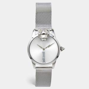 Just Cavalli Silver Stainless Steel JC1L057M0355 Women's Wristwatch 32 mm 