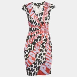 مملوكة مسبقًا Just Cavalli Multicolor Printed jeresy Mini Dress S