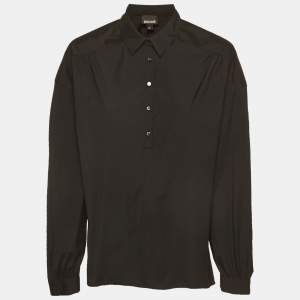 مملوكة مسبقًا Just Cavalli Black Stretch Crepe Tunic M