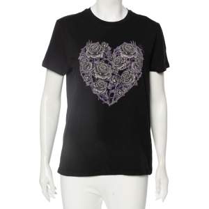 Just Cavalli Black Printed Short Sleeve T-Shirt L