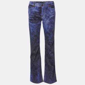 Just Cavalli Blue Ombre Denim Straight Leg Jeans M