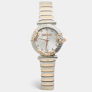 Just Cavalli Silver Two Tone Stainless Steel Animalier JC1L234M0265 Women's Wristwatch 32 mm