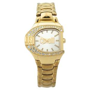 Just Cavalli Champagne Yellow Gold Tone Stainless Steel R7253160501 Women's Wristwatch 35 mm