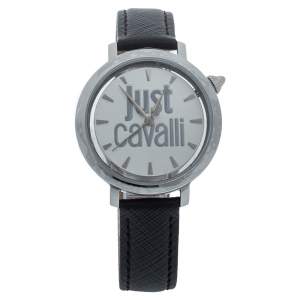 Just Cavalli White Stainless Steel Logo JC1L007L0015 Women's Wristwatch 34MM