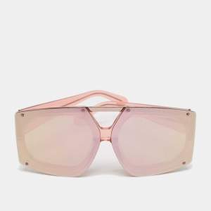 Karen Walker Pink Mirrored Salvador Oversized Sunglasses