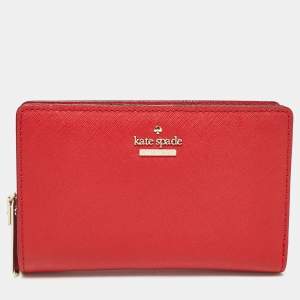 Kate Spade Red Leather French Wallet