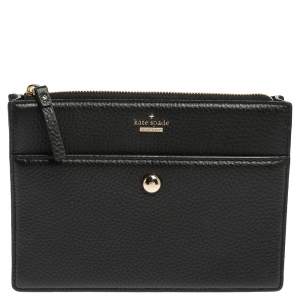 Pre Owned Kate Spade Black Leather Crossbody Bags