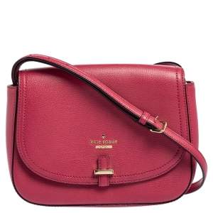 Pre Owned Kate Spade Pink Leather Patterson Drive Kailey Crossbody Bag
