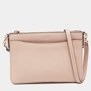 Pre Owned Kate Spade Pink Leather Shoulder Bag