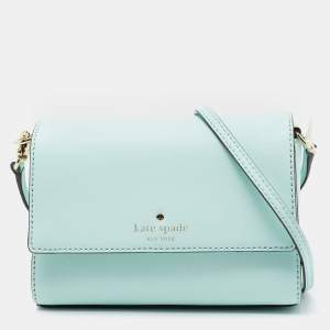 Pre Owned Kate Spade Mint Green Leather Cameron Street Arielle Crossbody Bag