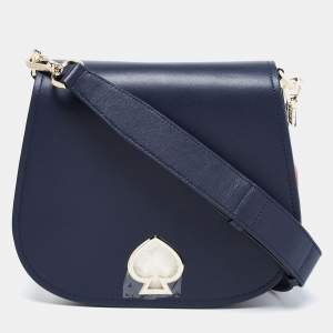 Pre Owned Kate Spade Multicolor Leather Saddle Shoulder Bag