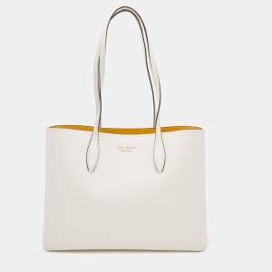 Kate Spade White Leather Aldy Tote