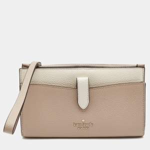 Kate Spade Beige Medium Leila Phone Wristlet 