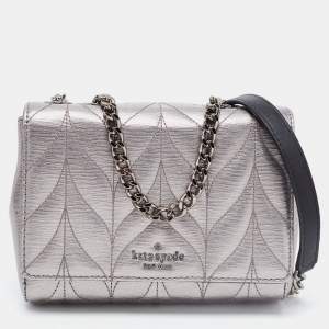 Kate Spade Metallic Briar Lane Quilted Leather Mini Evelyn Shoulder Bag