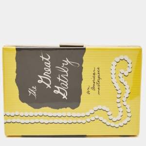 Kate Spade Yellow Vinyl The Great Gatsby Book Clutch