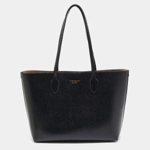 Kate Spade Black Leather Large Bleecker Tote