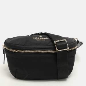 Kate Spade Black Satin Belt Bag