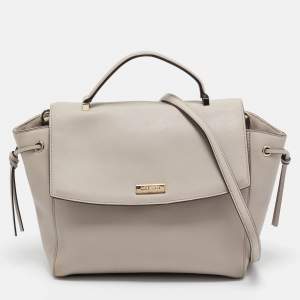 Kate Spade Light Beige Leather Way Lilah Top Handle Bag