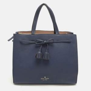 Kate Spade Blue Leather Hayes Street Tote