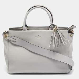 Kate Spade Grey Leather Larson Tote