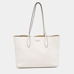 Kate Spade Off White Leather Aldy Tote
