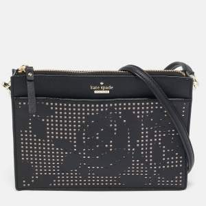 Kate Spade Black Leather Cameron Street Clarise Crossbody Bag  