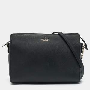Kate Spade Black Saffiano Leather Cameron Street Zip Crossbody Bag