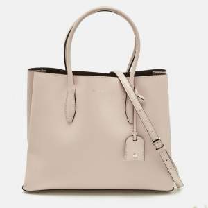 Pre Owned Kate Spade Light Pink Leather Medium Eva Tote