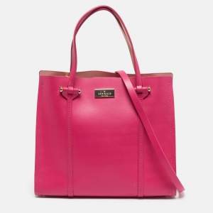 Pre Owned Kate Spade Fuchsia Leather Small Arbour Hill Elodie Tote