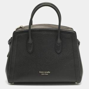 Pre Owned Kate Spade Black Leather Knott Satchel