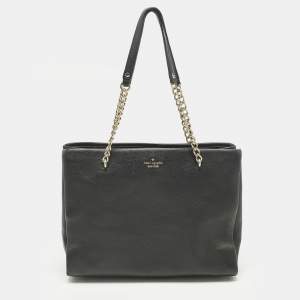 مملوكة مسبقًا Kate Spade Emerson Place Phoebe Black Leather Tote