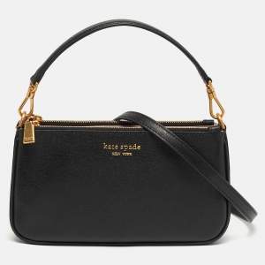 Pre Owned Kate Spade Morgan Black Saffiano Leather East West Shoulder Bag