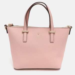Pre Owned Kate Spade Cedar Street Harmony Pink Leather Tote
